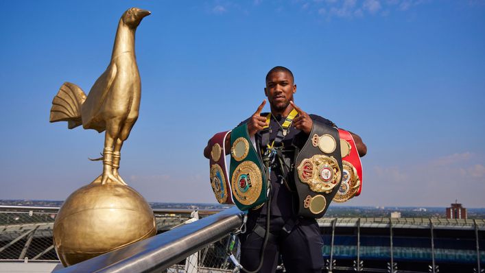 Anthony Joshua is ready to defend his gold at the Tottenham Hotspur Stadium (Pic: Mark Robinson/Matchroom Boxing)