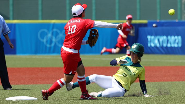 Hosts Japan beat Australia 8-1 in the opening round of softball matches at the Tokyo 2020 Olympic Games