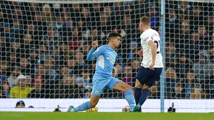 Dejan Kulusevski put Tottenham ahead after just four minutes at Manchester City