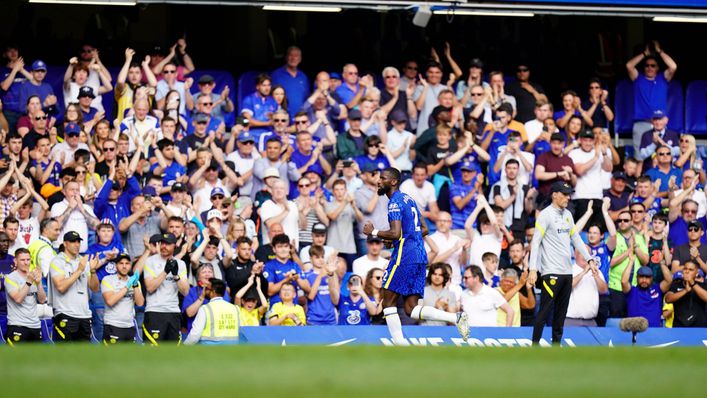 Antonio Rudiger received a standing ovation as he left the pitch