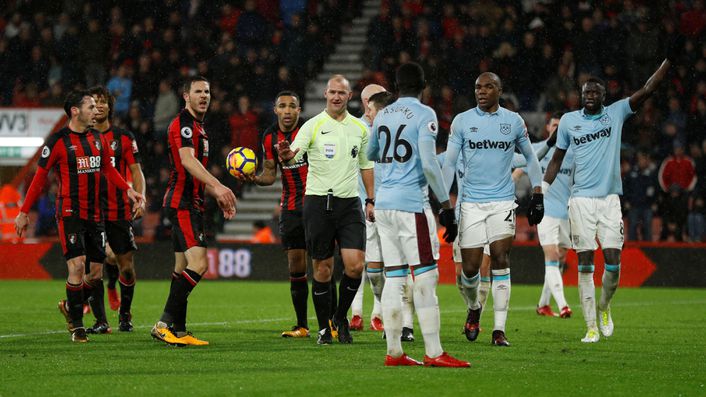 Bobby Madley's decision to allow Callum Wilson's goal evoked a sense of disbelief from West Ham's players