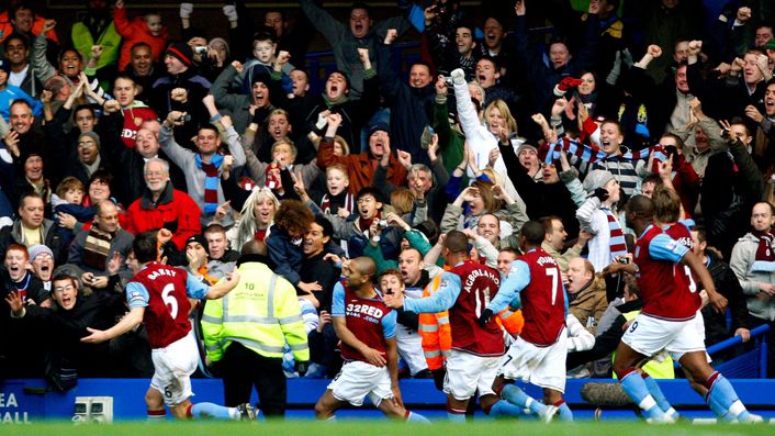 Delight for Aston Villa's supporters as Gareth Barry nets a stoppage time penalty to take home a point from Stamford Bridge