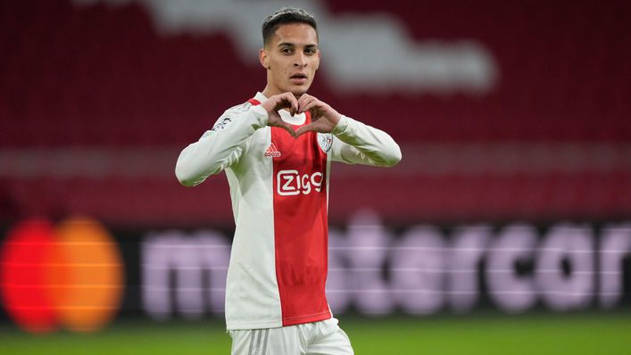 Antony netted twice in Ajax's perfect Champions League group stage campaign