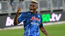 Napoli striker Victor Osimhen scored a late equaliser in Monday's 1-1 draw at Cagliari