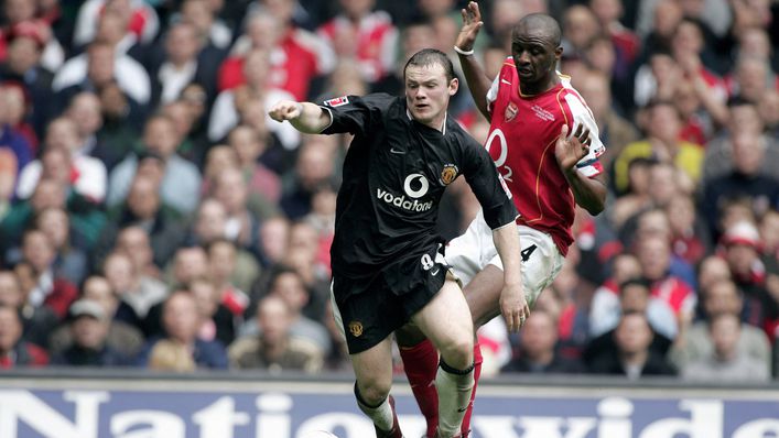 Wayne Rooney and Patrick Vieira often locked horns during their playing days