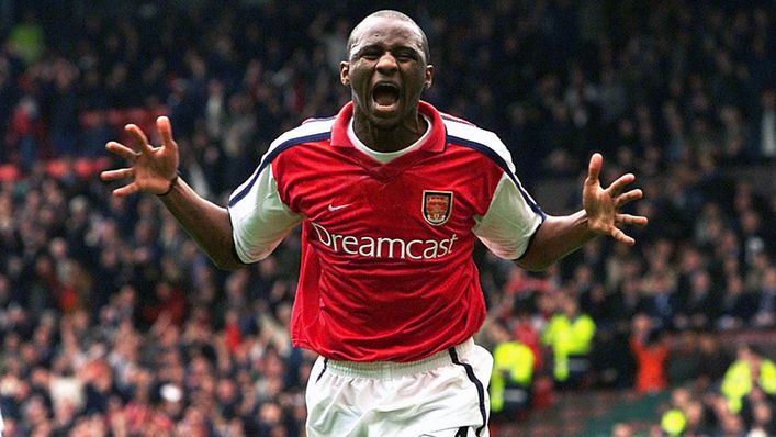 Patrick Vieira captained Arsenal's legendary Invincibles title-winning side