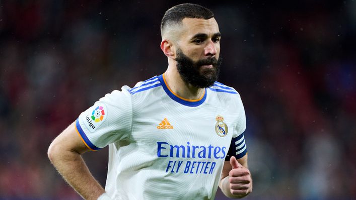 Real Madrid centre forward Karim Benzema features in our combined XI
