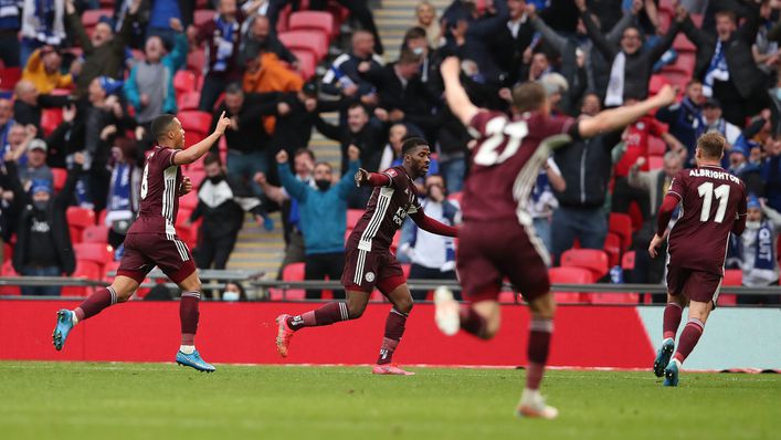 Leicester celebrate Youri Tielemans' winner in the FA Cup final as they continue to punch above their weight