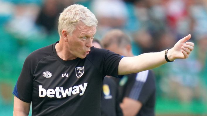 West Ham manager David Moyes enjoyed his team's 'great workout' in the 6-2 win over Celtic