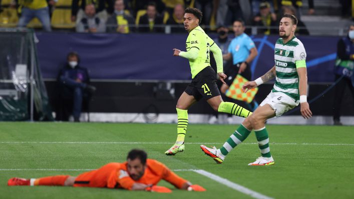 Donyell Malen scored the winner the last time Borussia Dortmund faced Sporting