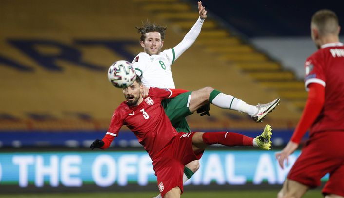 Alan Browne's header against Serbia on Wednesday night ended a signfiicant goal drought for the Irish
