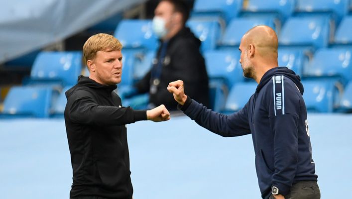 Pep Guardiola believes Eddie Howe is destined for one of England's big boys