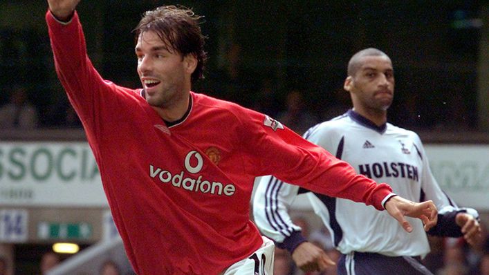 Ruud van Nistelrooy was one of five separate scorers as Manchester United overturned a 3-0 deficit
