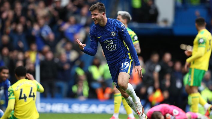 Mason Mount scored his first hat-trick for Chelsea against Norwich