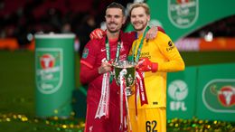 Caoimhin Kelleher was the hero as Liverpool won the Carabao Cup on penalties yesterday