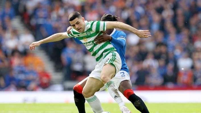 Tom Rogic was a scorer when Celtic beat Rangers in the league at the start of April