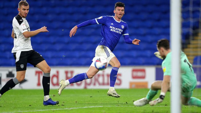 Kieffer Moore scores all types of goals for Cardiff