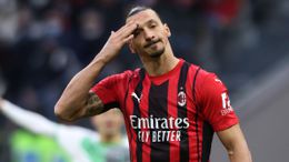 Zlatan Ibrahimovic cut a frustrated figure during AC Milan's defeat to Sassuolo on Sunday