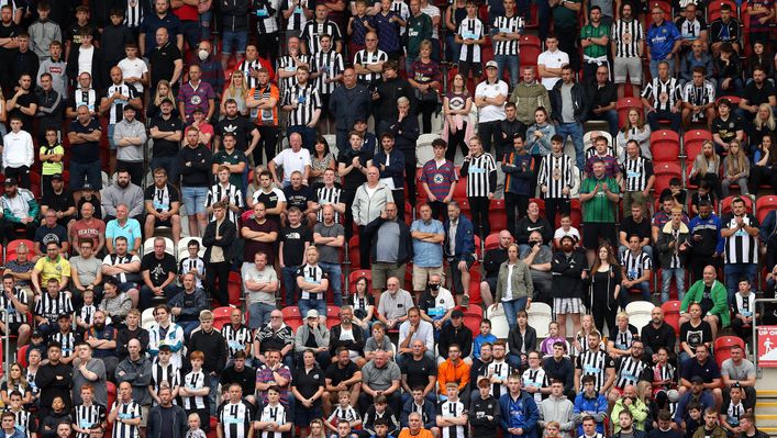 Newcastle fans continue to voice their displeasure at Steve Bruce's reign
