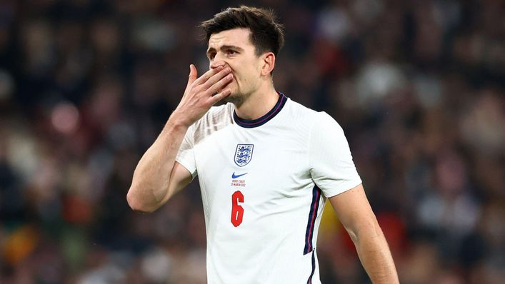 England defender Harry Maguire was given a rough ride at Wembley