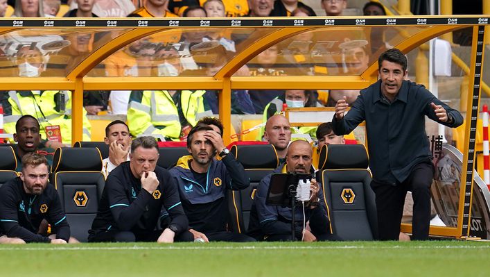 Bruno Lage is yet to pick up a point as Wolves boss